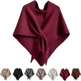 Generic Pashmina Shawl Wraps for Women, Womens Solid Color Wraps for All Seasons, Knitted Shawls and Wraps, Cashmere Shoulder Top Sweater Shawl Scarf Womens O