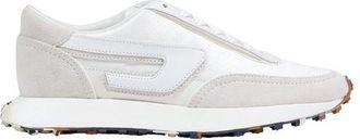 Diesel White Leather Athletic Womens Sneakers