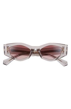 Valentino 51mm Polarized Cat Eye Sunglasses in Grey Grey Rose at Nordstrom Rack