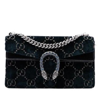 Gucci Pre-owned Vintage Crossbody Bag - Dames - Pre-owned - Blauw - Maat: ONE Size Leer