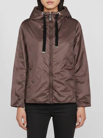 Max Mara Impermeabile Greenh Max Mara The Cube in nylon con cappuccio