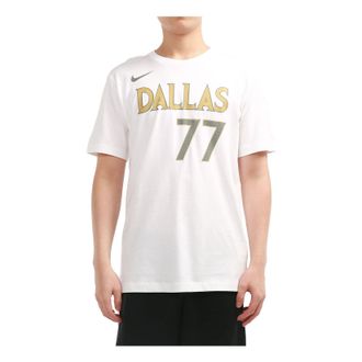 Nike x NBA Crossover Dallas Mavericks Doncic No. 77 T-Shirt White CT9770-101