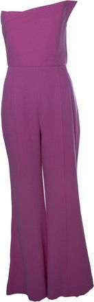 Roland Mouret strapless wool jumpsuit in pink