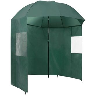 vidaXL Paraguas De Pesca Verde 220x193 Cm Vidaxl