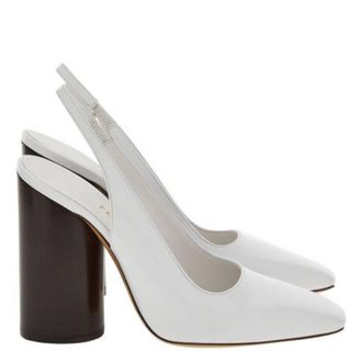 Ferragamo Pamela Leather Slingback Pumps, Size 7 C