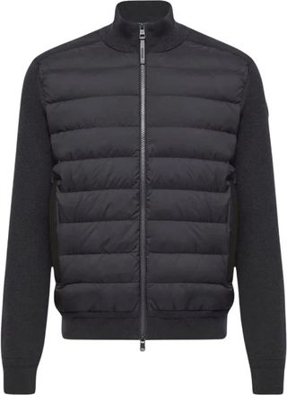 Moncler Cardigan imbottito - - Jackets - Uomo - Nero - L