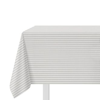 KASANOVA Tovaglia 140x140 cm cotone tinto filo righe scure