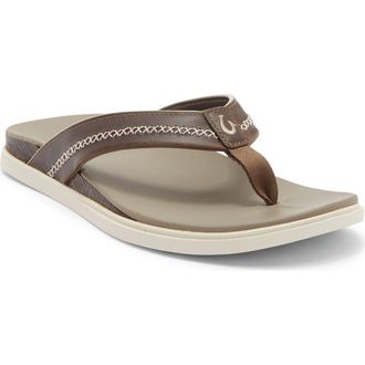 Olukai Shoreline Flip Flop in Mustang /Clay at Nordstrom, Size 12