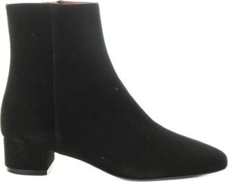 Roberto Festa Milano suede zipped ankle boots - women - Fabric/Rubber/Suede - 38 1/2 - Black