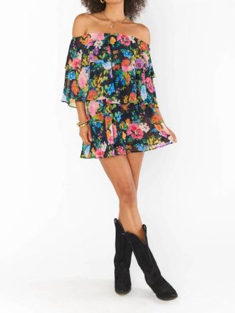 Show me your Mumu Triple Decker Romper In Midnight Botanical Floral