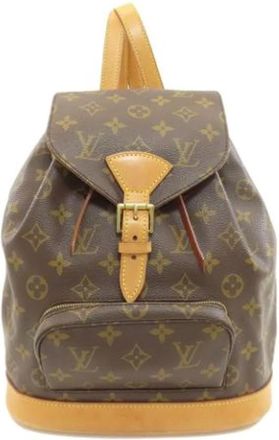 Louis Vuitton Pre-owned Backpacks, female, Brown, Size: ONE SIZE Pre-owned Vintage Backpack