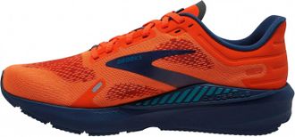 Brooks Mens Launch Gts 9 Sneakers In Flame/titan/crystal Teal