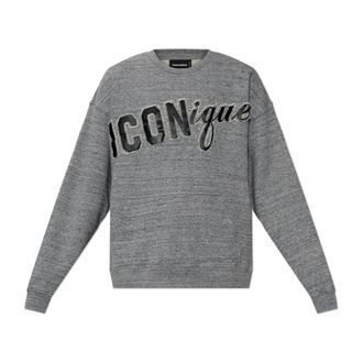 Dsquared2 Sweatshirts, female, Gray, Size: 2XS Pocket Sweatshirt