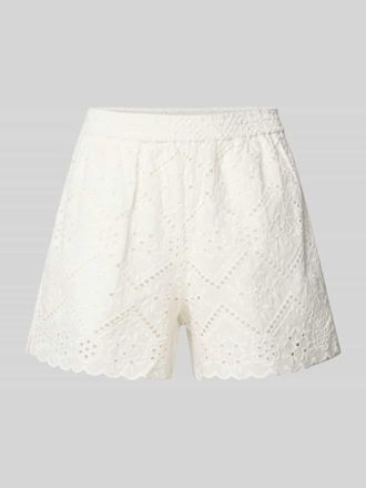 MC2 Saint Barth Shorts mit Lochstickerei Modell MEAVE in Weiss, Gr&ouml;&szlig;e XL