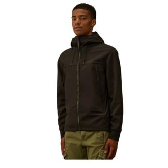 C.P. Company C.p. Company, Hoodies & sweatvesten, Heren, Zwart, S, Polyester, Veste Goggle Shell-R