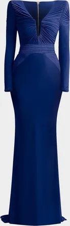 Zhivago The Bloom Gathered Jersey Gown