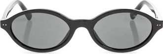 Jimmy Choo London Ovale Zonnebril - Dames - Zonnebrillen - Zwart - 51 MM - Accessoires