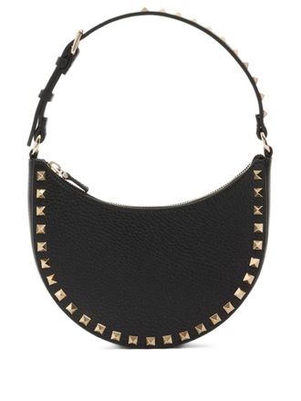 Valentino Garavani Hobo Rockstud Leather Mini Bag
