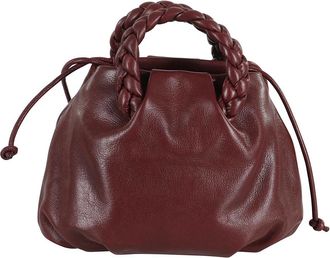 Hereu Burgundy Supple Shiny Schoudertas - Dames - Handtassen - Rood - ONE Size - Leer - Tassen