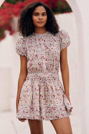 Sundays Poppy 100% Cotton Mini Dress