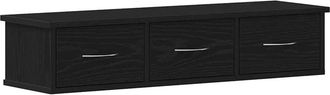 vidaXL Vidaxl - Armario de pared roble negro 88x26x18,5 cm madera de ingeniería