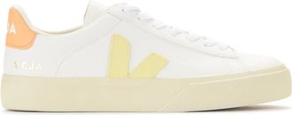 Veja Witte Campo Sneaker met Perzik Details - Dames - Sneakers - Wit - 37 EU - Katoen - Schoenen