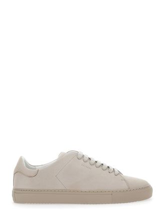 Axel Arigato Clean 90 Beige Low Top Sneakers With Logo Lettering On The Side In Leather Man