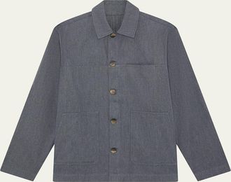 Frescobol Carioca Mens Belford Cotton-Cashmere Jacket