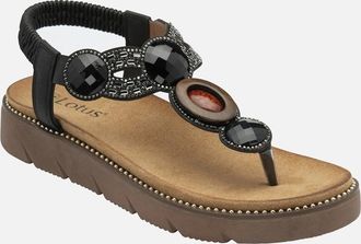 Lotus Womens Alcina Womens Sandals - Black - Size: 4