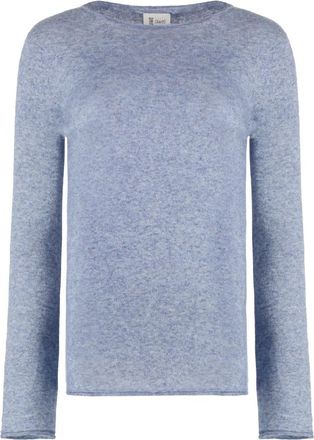 THE (ALPHABET) Trui van zijde-cashmere mix - Dames - Cashmere truien - Blauw - M - Truien & Vesten