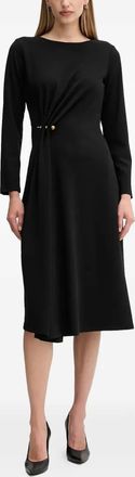 Sandro Ferrone gathered-pin midi dress - Black