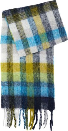 Paul Smith Accessoires, Heren, Veelkleurig, ONE Size, Wol, Sjaal met Franjes