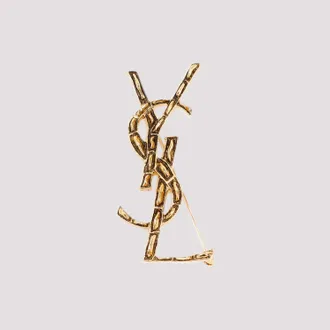 Saint Laurent Opyum getextureerde Coco broche