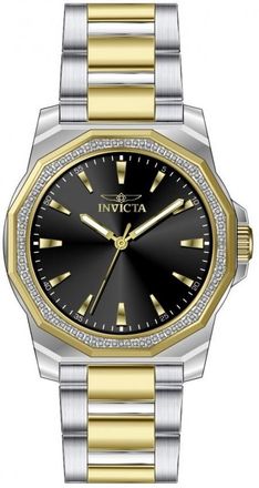 Invicta Speedway Quartz Crystal Black Dial Mens Watch 49105