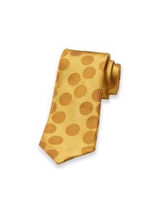 Paul Fredrick Circles Woven Silk Tie