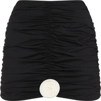La Reveche Minigonna Lilibet con ruches - Nero