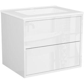 Badplaats Conjunto de muebles de ba&ntilde;o Vina 60 cm - Blanco - Mueble de ba&ntilde;o