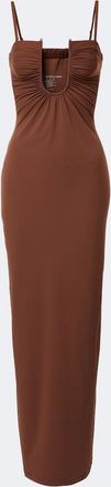 CHRISTOPHER ESBER Arced ruched maxi dress