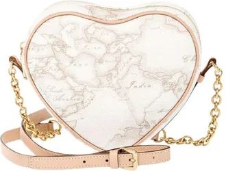 Alviero Martini 1A Classe Tassen, Dames, Wit, ONE Size, Katoen, Tracolla a Cuore D012