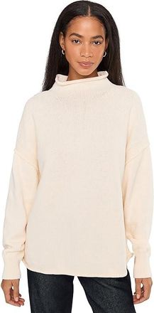 Free People We The Free Torres Roll Neck Womens Sweater Sugar Swizzle : LG (Womens 12-14), Cotton