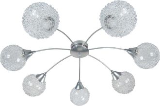 Tosel Lámpara de techo 68cm cristal claro