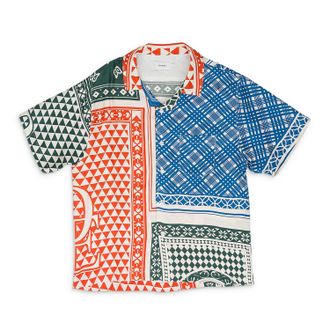 Rhude MULTICOLOR CARD BUTTON-DOWN SHIRT