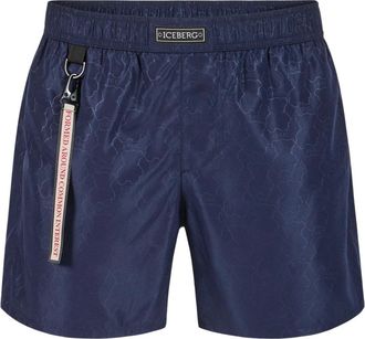 Iceberg Klassieke Boxer Zwemshorts - Heren - Strandmode - Blauw - 2XL - Polyester - Badmode