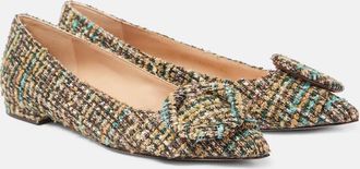 Gianvito Rossi Venezia boucle ballet flats