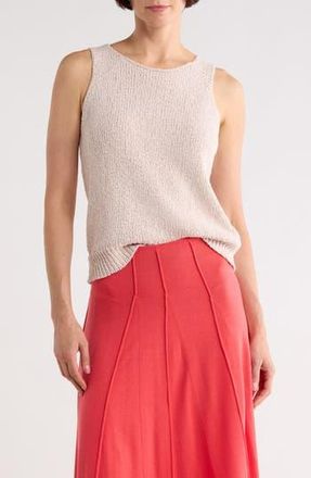 Lafayette 148 New York Scoop Neck Sweater Tank in Pearl at Nordstrom Rack, Size Xx-Large