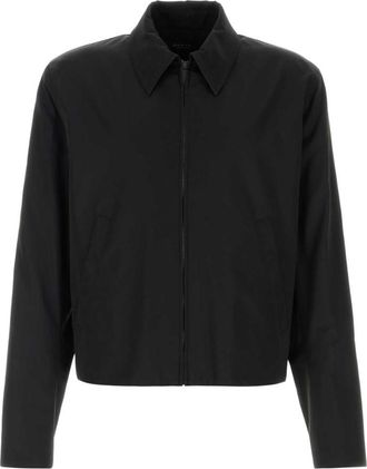 Gucci Black Shirt Collar Zip Up Jacket