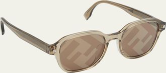 Fendi Mens Monogram Lens Square Sunglasses