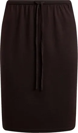 12 Storeez drawstring merino skirt - women - Merino - S - Brown