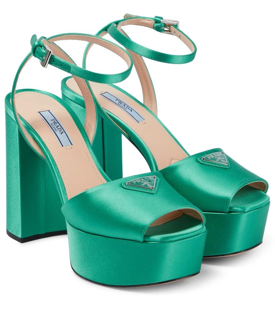 Prada Sandali Plateau Scarpe Prada Tacco Alto Saldi Sandali Con