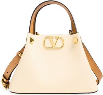 Valentino Garavani Small VLOGO Signature Top Handle Bag in White at Nordstrom